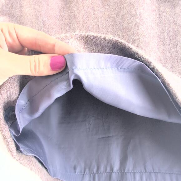 Vintage Ralph Lauren Pencil Skirt Women's 8 Lamb's Wool Alpaca Blend Mauve - Picture 5 of 8